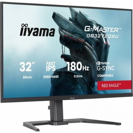 Monitor 31.5 cala GB3272QSU-B1 QHD,IPS,180Hz,2xHDMI,DP,400CD, 2xUSB 3.2 , 2xUSB-C,G-SYNC Compatible, 2x5W, , HAS 150 Monitor 31.5 cala GB3272QSU-B1 QHD,IPS,180Hz,2xHDMI,DP,400CD, 2xUSB 3.2 , 2xUSB-C,G-SYNC Compatible, 2x5W, , HAS 150