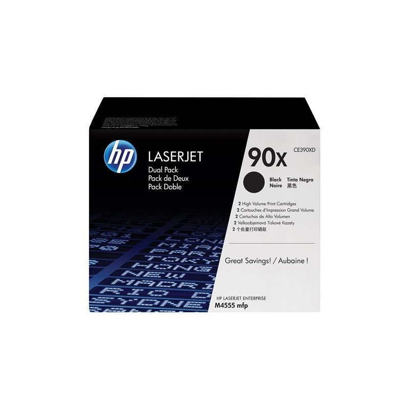 HP 2xToner 90X black HV LJ M4555 MFP M603 M604 24000 pages HP 2xToner 90X black HV LJ M4555 MFP M603 M604 24000 pages
