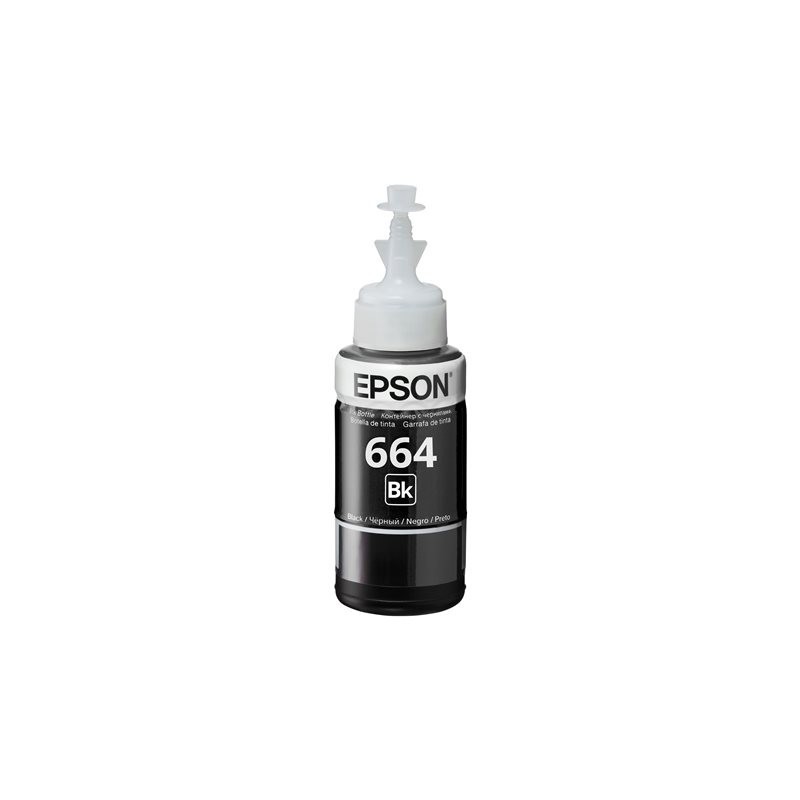 EPSON C13T66414A Tusz Epson T6641 black 70ml L100/L200 EPSON C13T66414A Tusz Epson T6641 black 70ml L100/L200