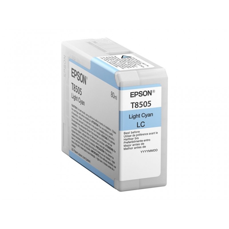 EPSON C13T850500 Tusz Epson T850500 photo light cyan 80 ml SC-P800 EPSON C13T850500 Tusz Epson T850500 photo light cyan 80 ml SC-P800