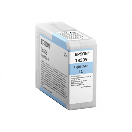 EPSON C13T850500 Tusz Epson T850500 photo light cyan 80 ml SC-P800 EPSON C13T850500 Tusz Epson T850500 photo light cyan 80 ml SC-P800