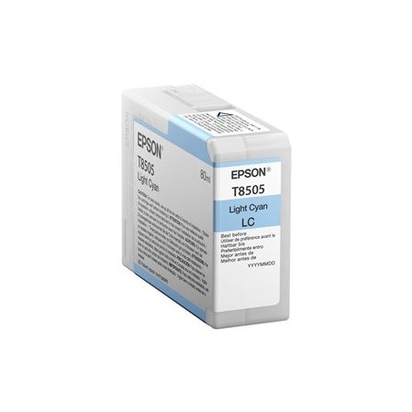 EPSON C13T850500 Tusz Epson T850500 photo light cyan 80 ml SC-P800 EPSON C13T850500 Tusz Epson T850500 photo light cyan 80 ml SC-P800