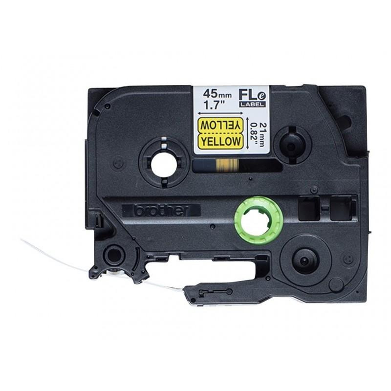 BROTHER FLE6511 21MMX45MM BLCK ON YELL FLAG TAPE BROTHER FLE6511 21MMX45MM BLCK ON YELL FLAG TAPE