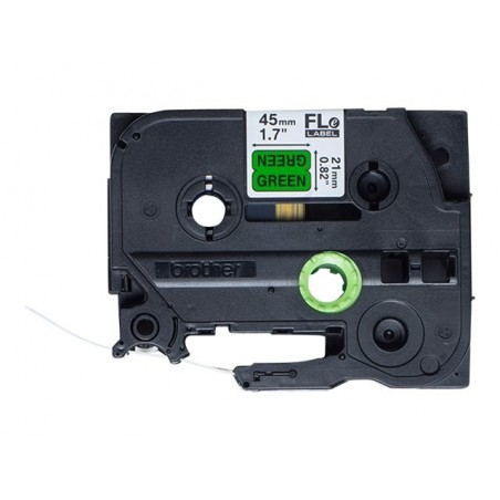 BROTHER FLE7511 21MMX45MM BLACK ON GRN FLAG TAPE BROTHER FLE7511 21MMX45MM BLACK ON GRN FLAG TAPE