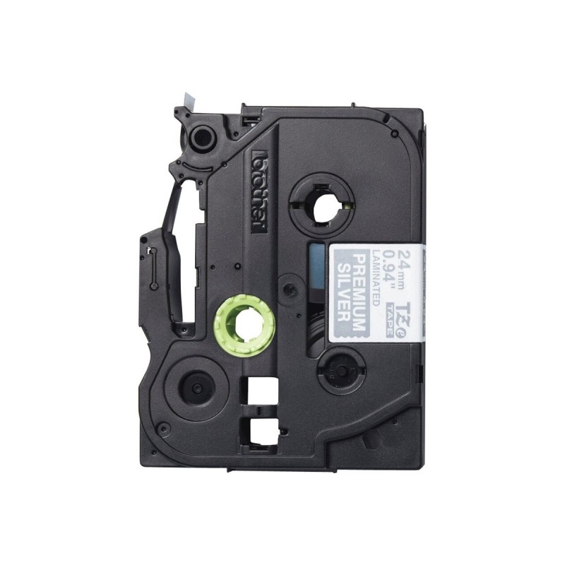 BROTHER TZEPR955 Taśma Brother 24mm White on Premium Silver BROTHER TZEPR955 Taśma Brother 24mm White on Premium Silver