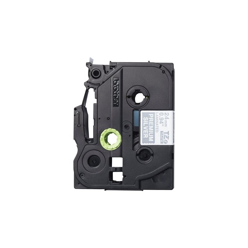 BROTHER TZEPR955 Taśma Brother 24mm White on Premium Silver BROTHER TZEPR955 Taśma Brother 24mm White on Premium Silver