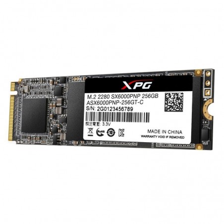 Dysk SSD XPG SX6000Pro 256GB PCIe 3x4 2.1/1.2 GB/s M2 Dysk SSD XPG SX6000Pro 256GB PCIe 3x4 2.1/1.2 GB/s M2