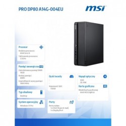 Komputer PRO DP80 A14G-004EU WIN11PRO/IC5-14400/16GB/512SSD/WF/BK 