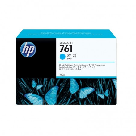 HP 761 original ink cartridge cyan standard capacity 400ml 1-pack HP 761 original ink cartridge cyan standard capacity 400ml 1-pack