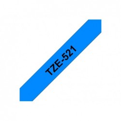 BROTHER TZE521 Taśma Brother 9mm BLACK ON BLUE