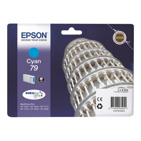 EPSON C13T79124010 Tusz Epson cyan T7912 7 ml WF-5110DW/WF-5190DW/WF-5620DWF/WF-5690DWF EPSON C13T79124010 Tusz Epson cyan T7912 7 ml WF-5110DW/WF-5190DW/WF-5620DWF/WF-5690DWF