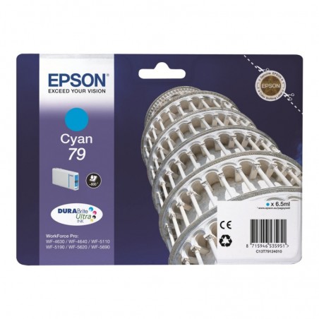 EPSON C13T79124010 Tusz Epson cyan T7912 7 ml WF-5110DW/WF-5190DW/WF-5620DWF/WF-5690DWF EPSON C13T79124010 Tusz Epson cyan T7912 7 ml WF-5110DW/WF-5190DW/WF-5620DWF/WF-5690DWF