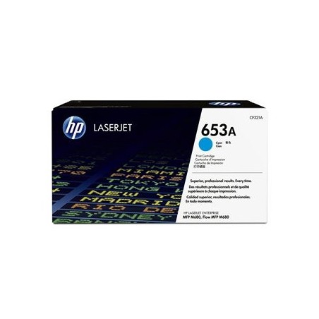 HP 653A Cyan Toner Color LaserJet Enterprise MFP M680 16500 pages HP 653A Cyan Toner Color LaserJet Enterprise MFP M680 16500 pages