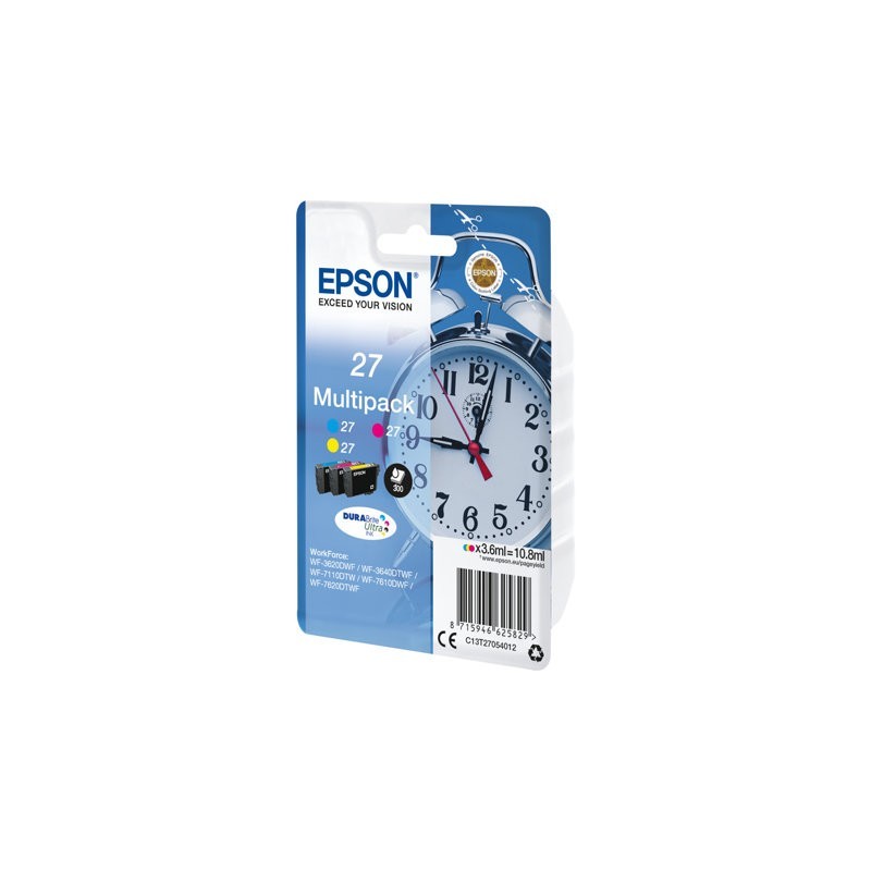 EPSON C13T27054012 Tusz Epson T2705 C/M/Y 3-color 27 DURABrite 10.8 ml EPSON C13T27054012 Tusz Epson T2705 C/M/Y 3-color 27 DURABrite 10.8 ml