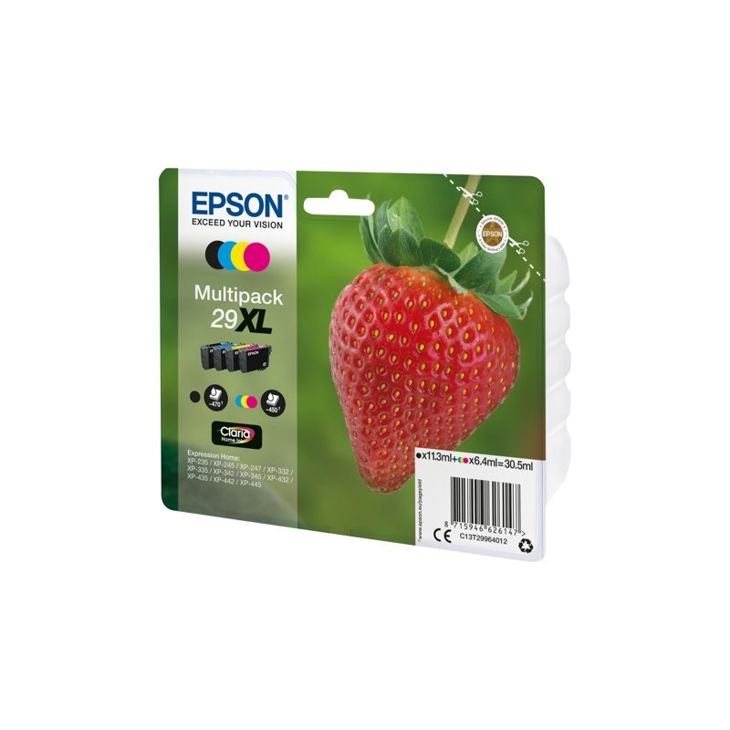 EPSON C13T29964012 Tusz Epson Claria Home Multipack 4-color 29XL 30,5 ml EPSON C13T29964012 Tusz Epson Claria Home Multipack 4-color 29XL 30,5 ml
