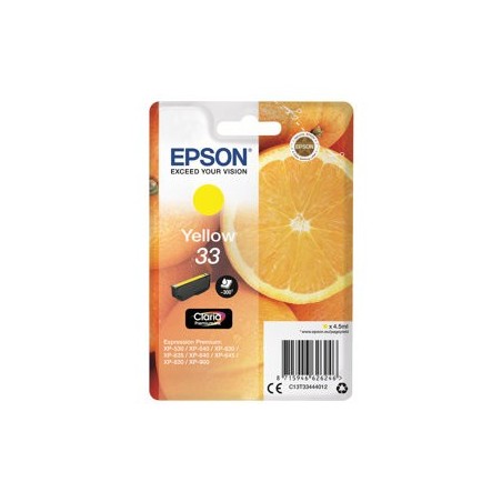 EPSON C13T33444012 Tusz Epson Premium Singlepack yellow 33 EPSON C13T33444012 Tusz Epson Premium Singlepack yellow 33