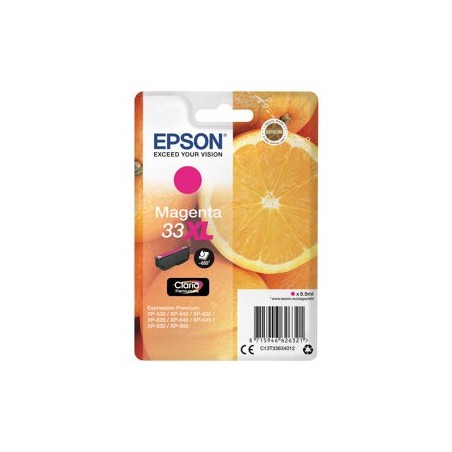EPSON C13T33634012 Tusz Epson T3362 magenta 33XL 8,9 ml XP-530/540/630/635/640/645/830/900 EPSON C13T33634012 Tusz Epson T3362 magenta 33XL 8,9 ml XP-530/540/630/635/640/645/830/900