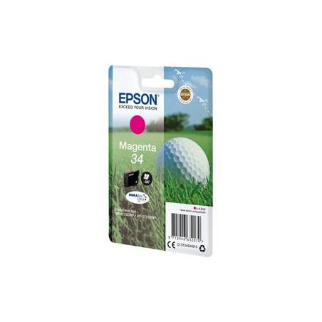 EPSON C13T34634010 Tusz Golf ball Singlepack EPSON Magenta 34 DURABrite Ultra 4,2 ml EPSON C13T34634010 Tusz Golf ball Singlepack EPSON Magenta 34 DURABrite Ultra 4,2 ml