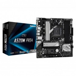 Płyta główna A520M Pro4 AM4 4DDR4 HDMI/DP/VGA M.2 mATX 