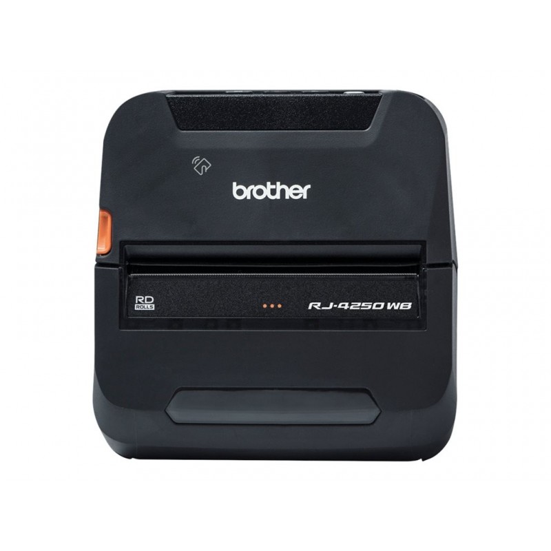 BROTHER RuggedJet RJ-4250WB Label printer direct thermal Roll 113mm 203dpi 127mm/sec USB 2.0 Wi-Fi NFC Bluetooth 4.2 BROTHER RuggedJet RJ-4250WB Label printer direct thermal Roll 113mm 203dpi 127mm/sec USB 2.0 Wi-Fi NFC Bluetooth 4.2