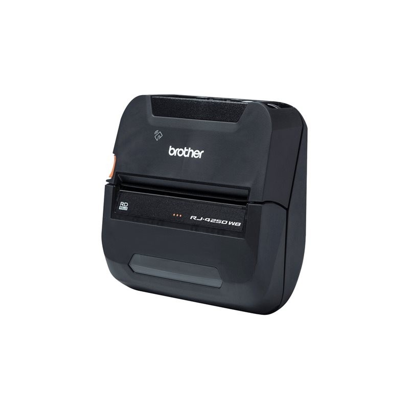 BROTHER RuggedJet RJ-4250WB Label printer direct thermal Roll 113mm 203dpi 127mm/sec USB 2.0 Wi-Fi NFC Bluetooth 4.2 BROTHER RuggedJet RJ-4250WB Label printer direct thermal Roll 113mm 203dpi 127mm/sec USB 2.0 Wi-Fi NFC Bluetooth 4.2