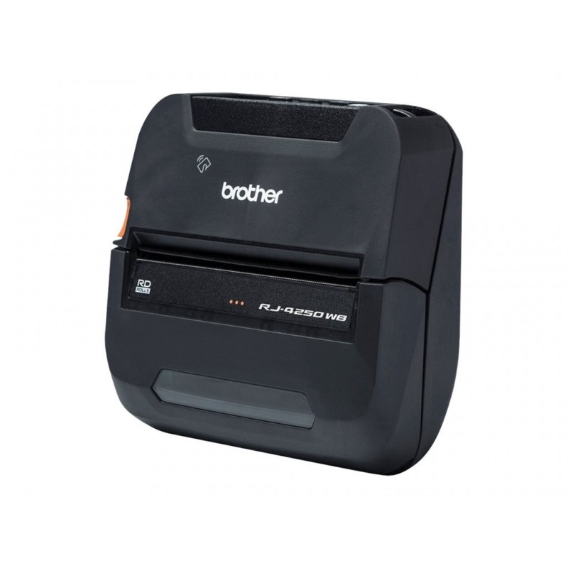 BROTHER RuggedJet RJ-4250WB Label printer direct thermal Roll 113mm 203dpi 127mm/sec USB 2.0 Wi-Fi NFC Bluetooth 4.2 BROTHER RuggedJet RJ-4250WB Label printer direct thermal Roll 113mm 203dpi 127mm/sec USB 2.0 Wi-Fi NFC Bluetooth 4.2