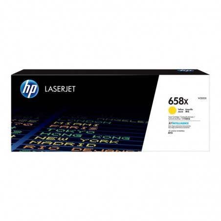 HP 658X Yellow LaserJet Toner Cartridge HP 658X Yellow LaserJet Toner Cartridge