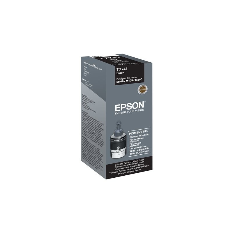 EPSON T7741 Pigment Black ink bottle 140ml - Towar z uszkodzonym opakowaniem (P) EPSON T7741 Pigment Black ink bottle 140ml - Towar z uszkodzonym opakowaniem (P)