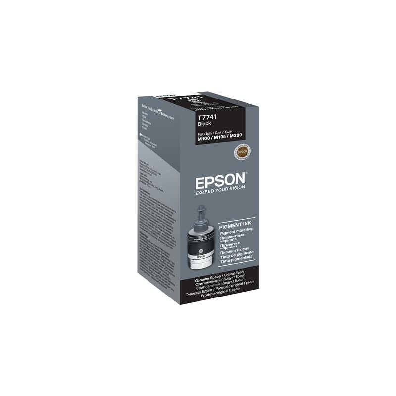 EPSON T7741 Pigment Black ink bottle 140ml - Towar z uszkodzonym opakowaniem (P) EPSON T7741 Pigment Black ink bottle 140ml - Towar z uszkodzonym opakowaniem (P)