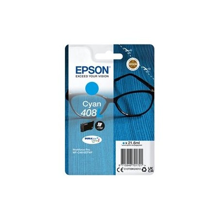 EPSON Singlepack Cyan 408L DURABrite Ultra Ink EPSON Singlepack Cyan 408L DURABrite Ultra Ink