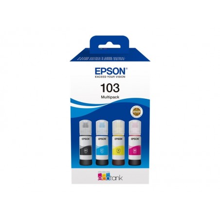 EPSON Ink Cartridge 103 EcoTank 4-colour Multipack L3110 L3111 L3150 L3151 EPSON Ink Cartridge 103 EcoTank 4-colour Multipack L3110 L3111 L3150 L3151