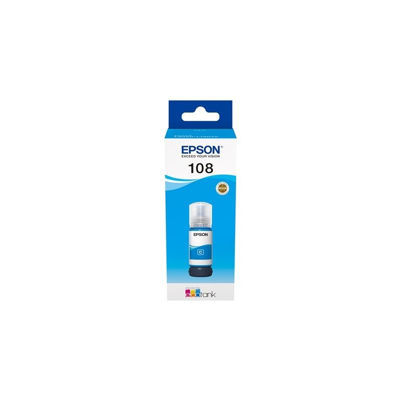 EPSON 108 EcoTank Cyan Ink Bottle
