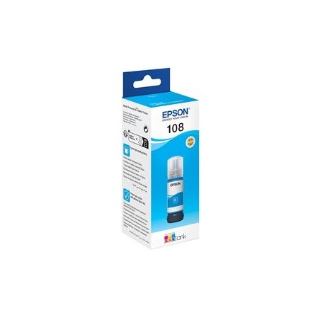 EPSON 108 EcoTank Cyan Ink Bottle