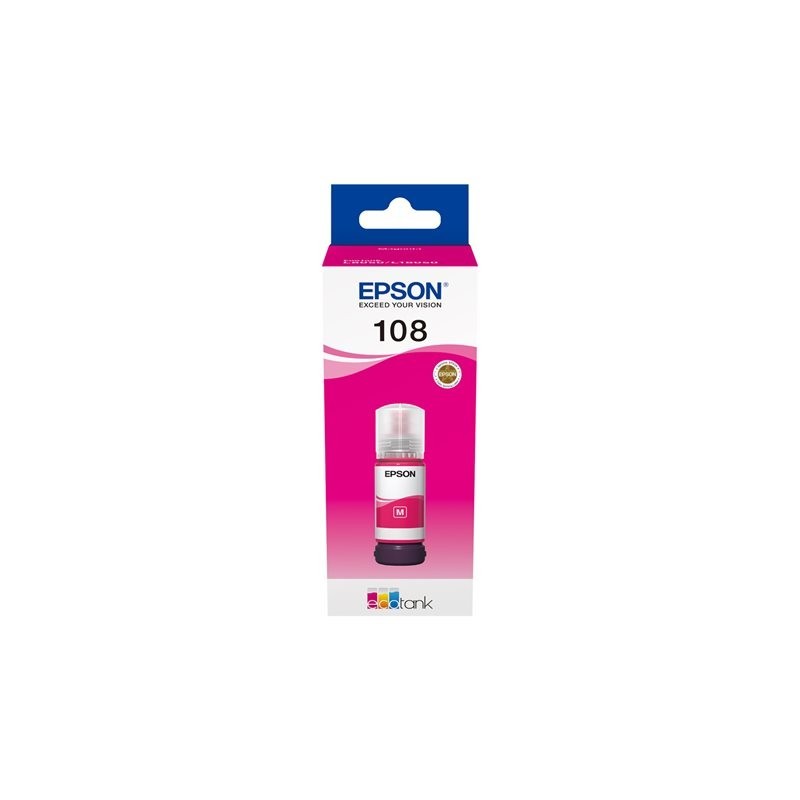 EPSON 108 EcoTank Magenta Ink Bottle EPSON 108 EcoTank Magenta Ink Bottle