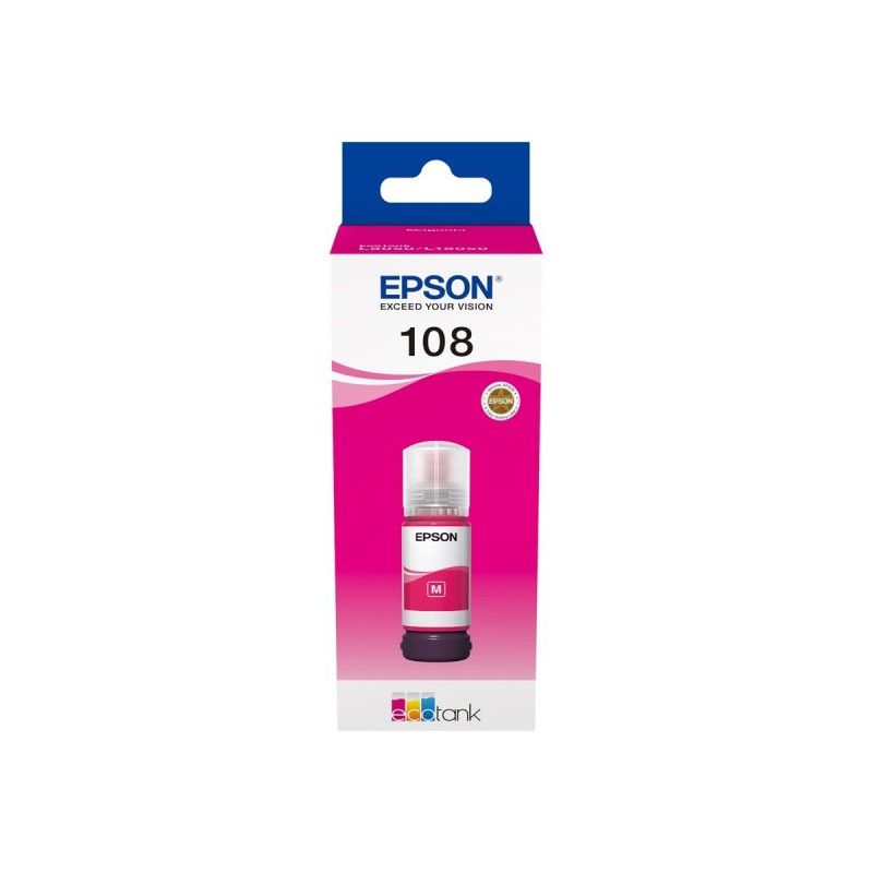 EPSON 108 EcoTank Magenta Ink Bottle EPSON 108 EcoTank Magenta Ink Bottle