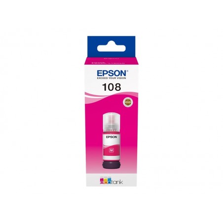 EPSON 108 EcoTank Magenta Ink Bottle EPSON 108 EcoTank Magenta Ink Bottle