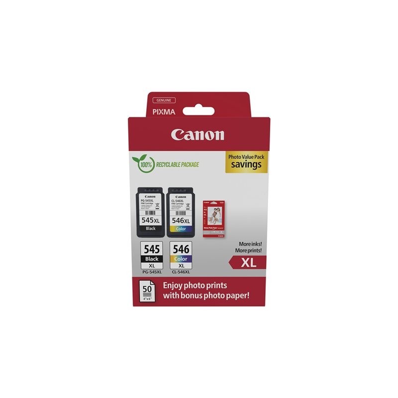CANON PG-545XL/CL-546XLPHOTO Ink Cartridge VALUE BLSEC CANON PG-545XL/CL-546XLPHOTO Ink Cartridge VALUE BLSEC