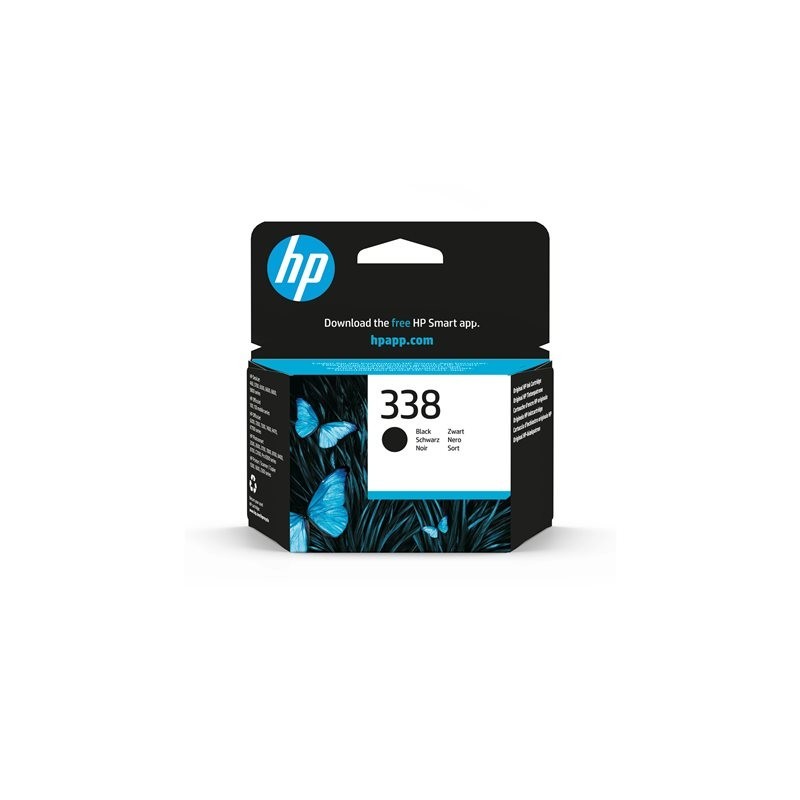 HP 338 oraiginal ink cartridge black standard capacity 11ml 450 pages 1-pack HP 338 oraiginal ink cartridge black standard capacity 11ml 450 pages 1-pack