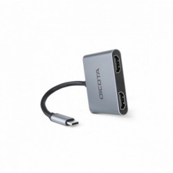 Stacja dokująca USB-C Portable 4-in-1 D ock 4K 2xHDMI 100W PD Stacja dokująca USB-C Portable 4-in-1 D ock 4K 2xHDMI 100W PD