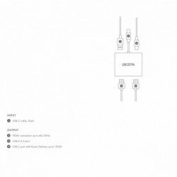 Stacja dokująca USB-C Portable 4-in-1 D ock 4K 2xHDMI 100W PD Stacja dokująca USB-C Portable 4-in-1 D ock 4K 2xHDMI 100W PD