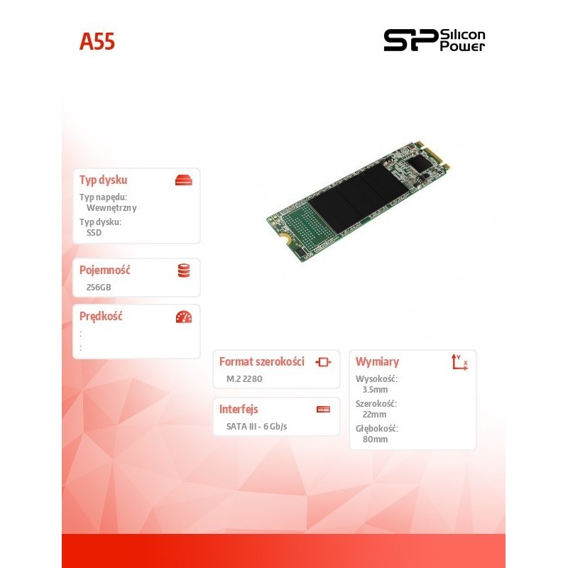 Dysk SSD A55 256GB M.2 560/530 MB/s