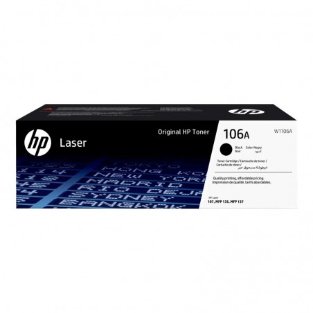 HP 106A Black Original Laser Toner Cartridge HP 106A Black Original Laser Toner Cartridge