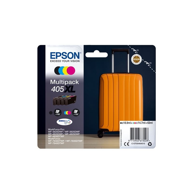 EPSON Multipack 4-colours 405XL DURABrite Ultra Ink EPSON Multipack 4-colours 405XL DURABrite Ultra Ink