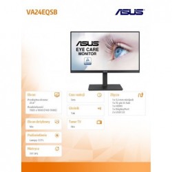 Monitor 23,8 cali VA24EQSB IPS HDMI DP VGA USB PIVOT