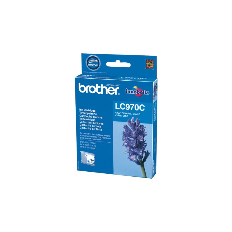 BROTHER LC970C Tusz Brother LC970C cyan 300str DCP135 / DCP150 / MFC235 / MFC260