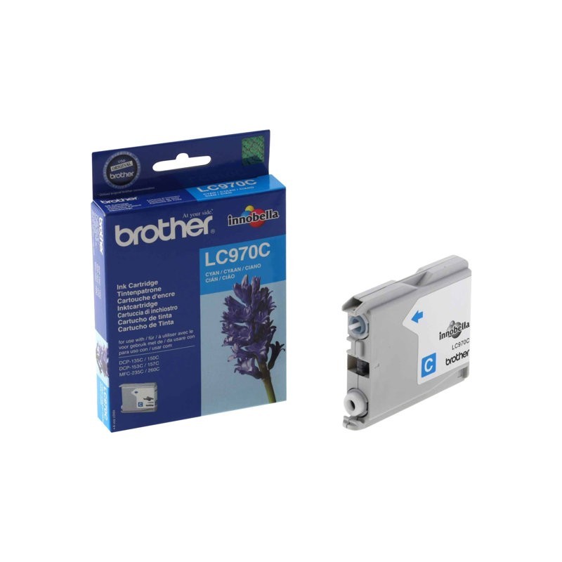 BROTHER LC970C Tusz Brother LC970C cyan 300str DCP135 / DCP150 / MFC235 / MFC260