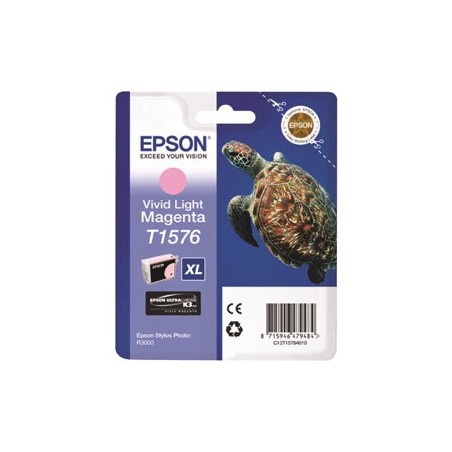 EPSON C13T15764010 Tusz Epson T1576 vivid light magenta 25,9 ml R3000