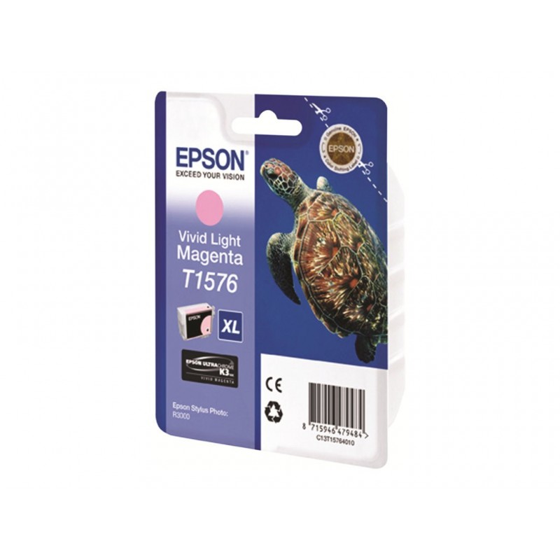 EPSON C13T15764010 Tusz Epson T1576 vivid light magenta 25,9 ml R3000