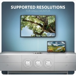 HMC-CUB83X2 Wieloportovy hub USB 7in1, 10Gbps, 2x USB-A, 1x USB-C, 1x HDMI 4K/144Hz, DP 8K/30Hz, GLAN, PD 100W, 15cm USB-C kabel HMC-CUB83X2 Wieloportovy hub USB 7in1, 10Gbps, 2x USB-A, 1x USB-C, 1x HDMI 4K/144Hz, DP 8K/30Hz, GLAN, PD 100W, 15cm USB-C kabel