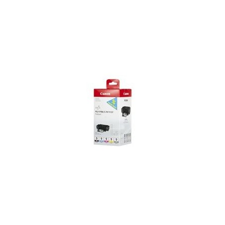 CANON 1LB PGI-9 PBK C M Y GY ink cartridge black and four colour standard capacity combopack blister with alarm
